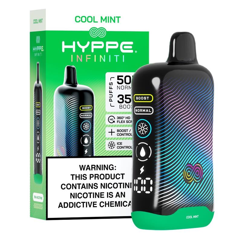 Hyppe Infiniti Disposable Cool Mint with packaging