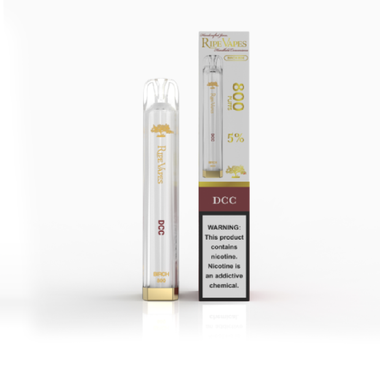 Ripe Vape Birch Disposable DCC with packaging