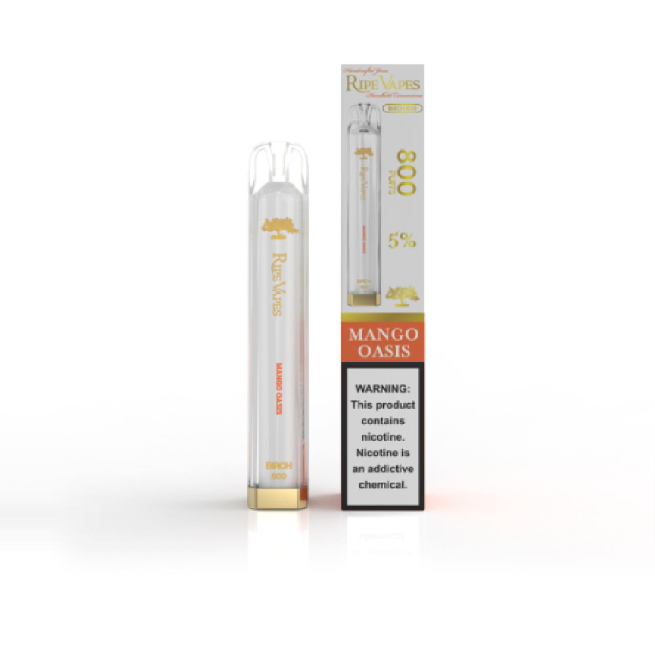 Ripe Vape Birch Disposable Mango Oasis with packaging
