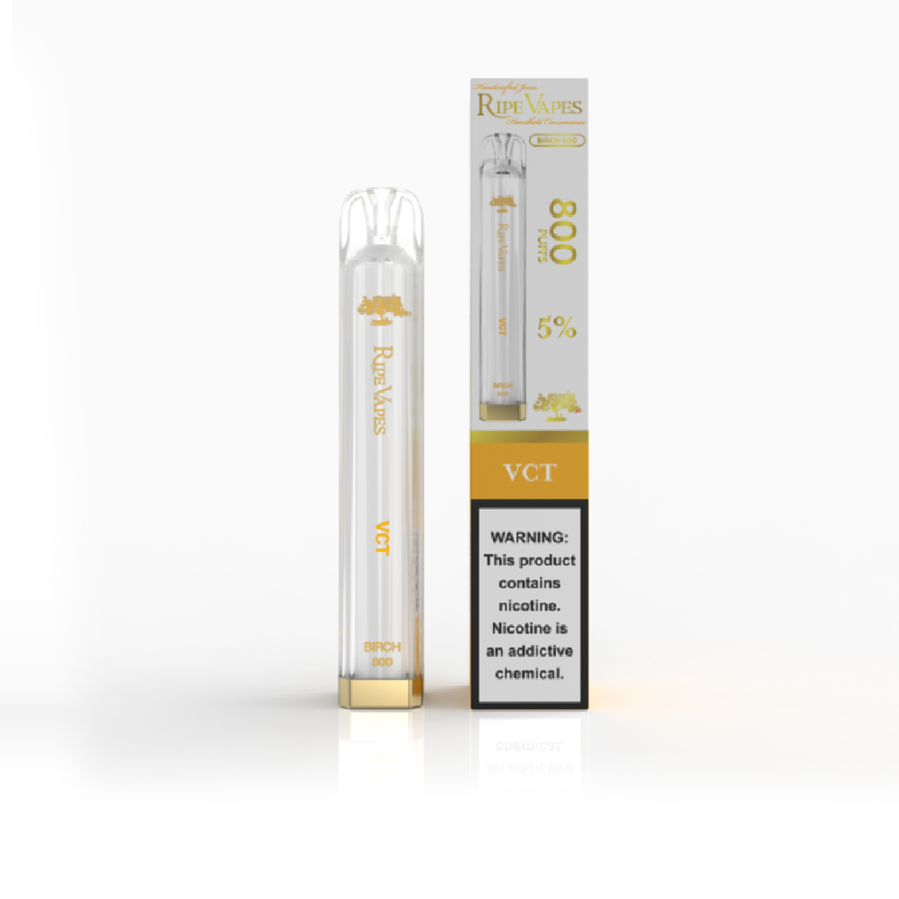 Ripe Vape Birch Disposable VCT with packaging