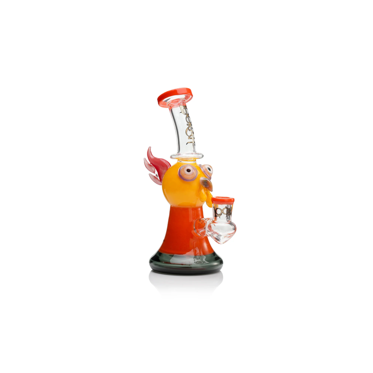 Lookah 10” Cute Cartoon Owl Dab Rig (WPC1219OR) Yellow