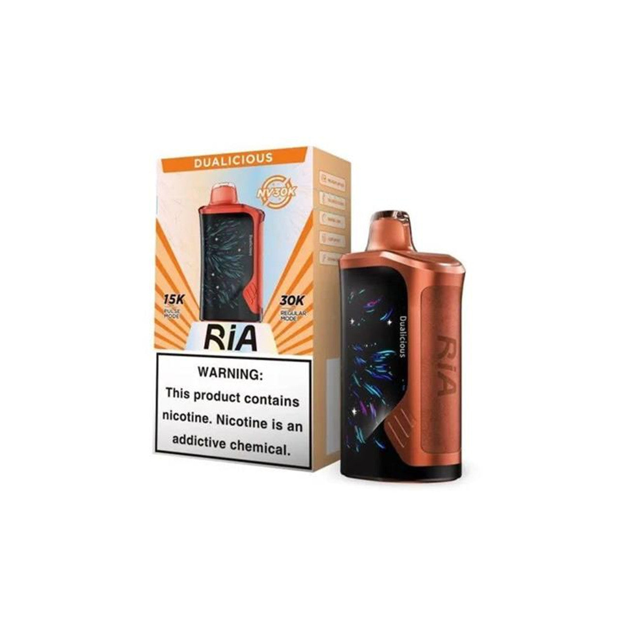 Geek Bar RIA NV30K Disposable Dualicious with packaging