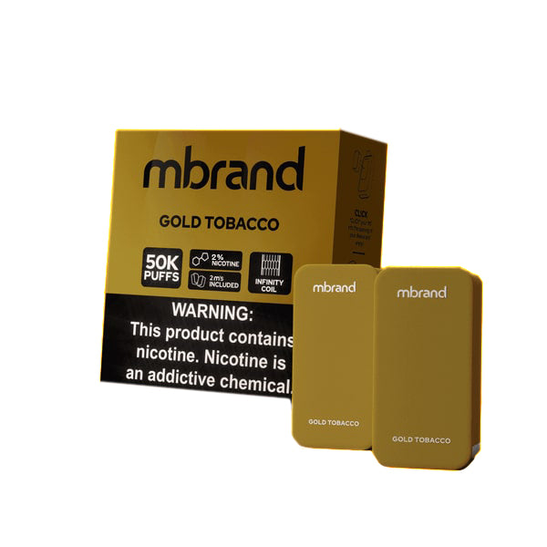 7Daze Click-Mates Mbrand Disposable Pod 20mg gold tobacco with packaging