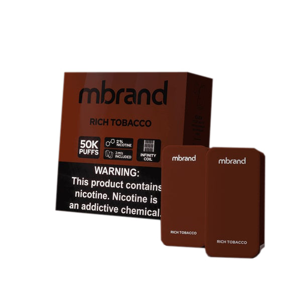 7Daze Click-Mates Mbrand Disposable Pod 20mg rich tobacco with packaging