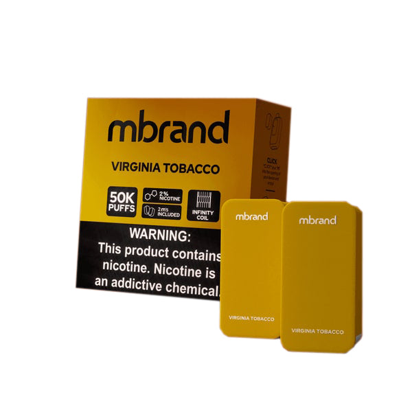 7Daze Click-Mates Mbrand Disposable Pod 20mg virginia tobacco with packaging