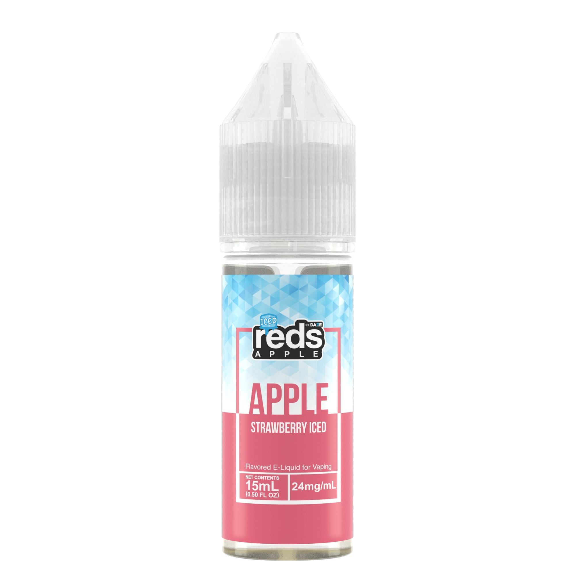 7Daze Reds Salt Series E-Liquid 15mL (Salt Nic) strawberry iced bottle