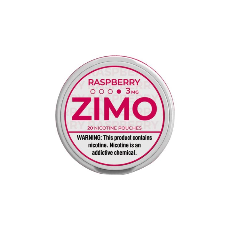 Zimo Nicotine Pouches 3-8mg 20pc Can 5pc Pack Raspberry