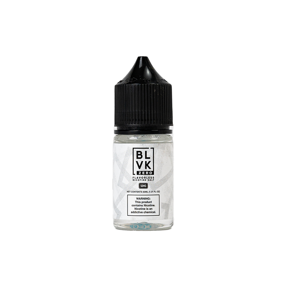 Flavorless BLVK ZERO Series Salts 30mL 50mg Bottle