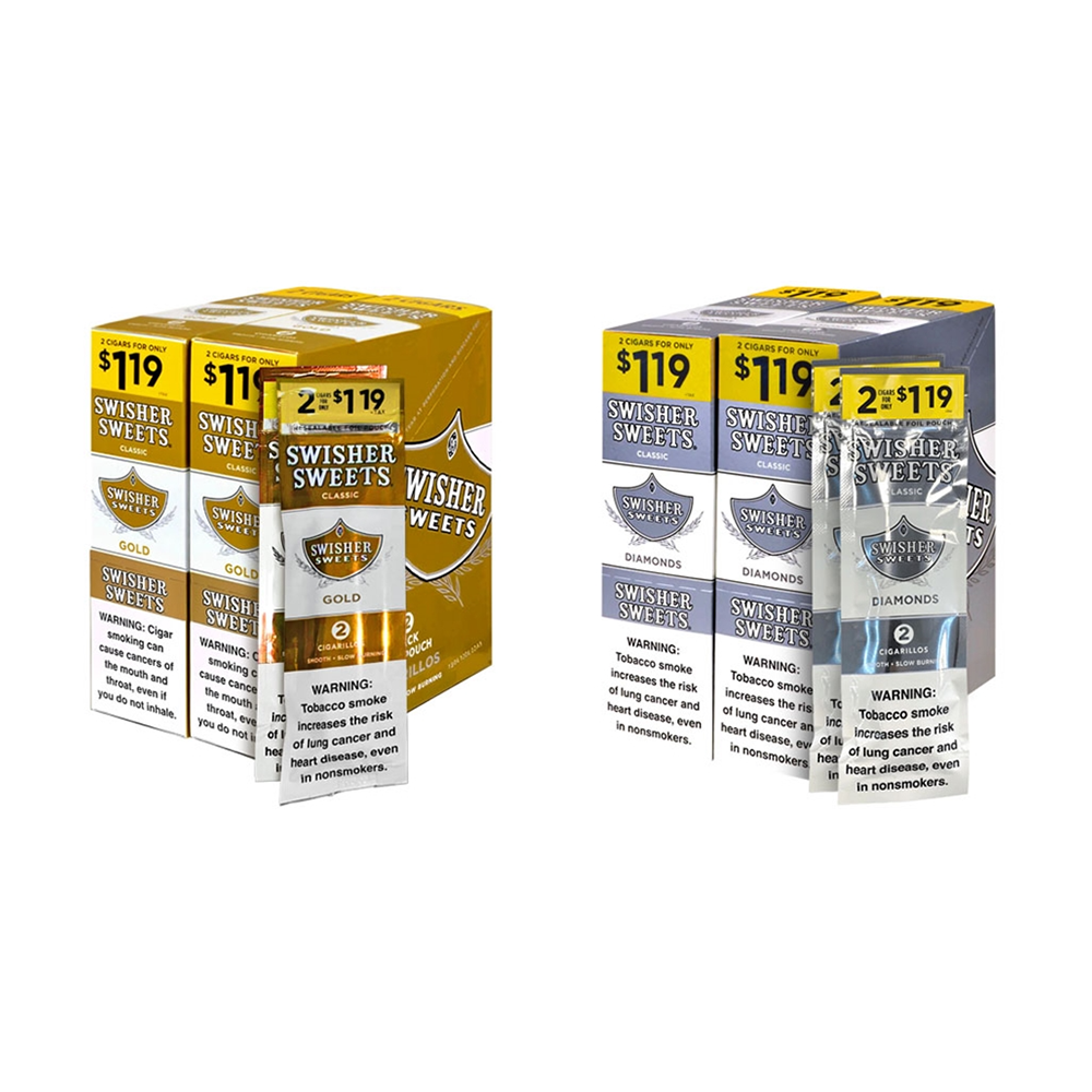 Swisher Sweets (DSPLY 15pc)(Cigar)(2-Pack) Classic