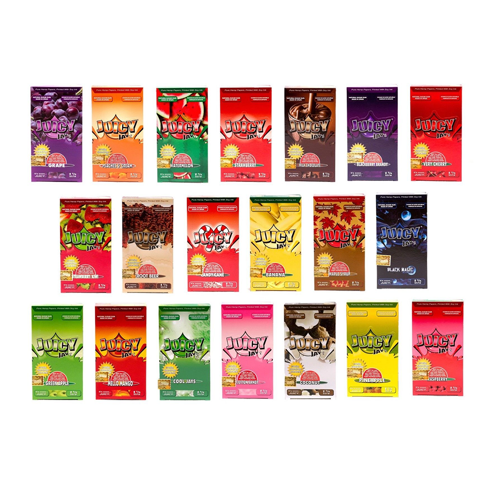 Juicy Jay’s (DSPLY 24pc)(Wraps)(32-Pack) Rolling Papers