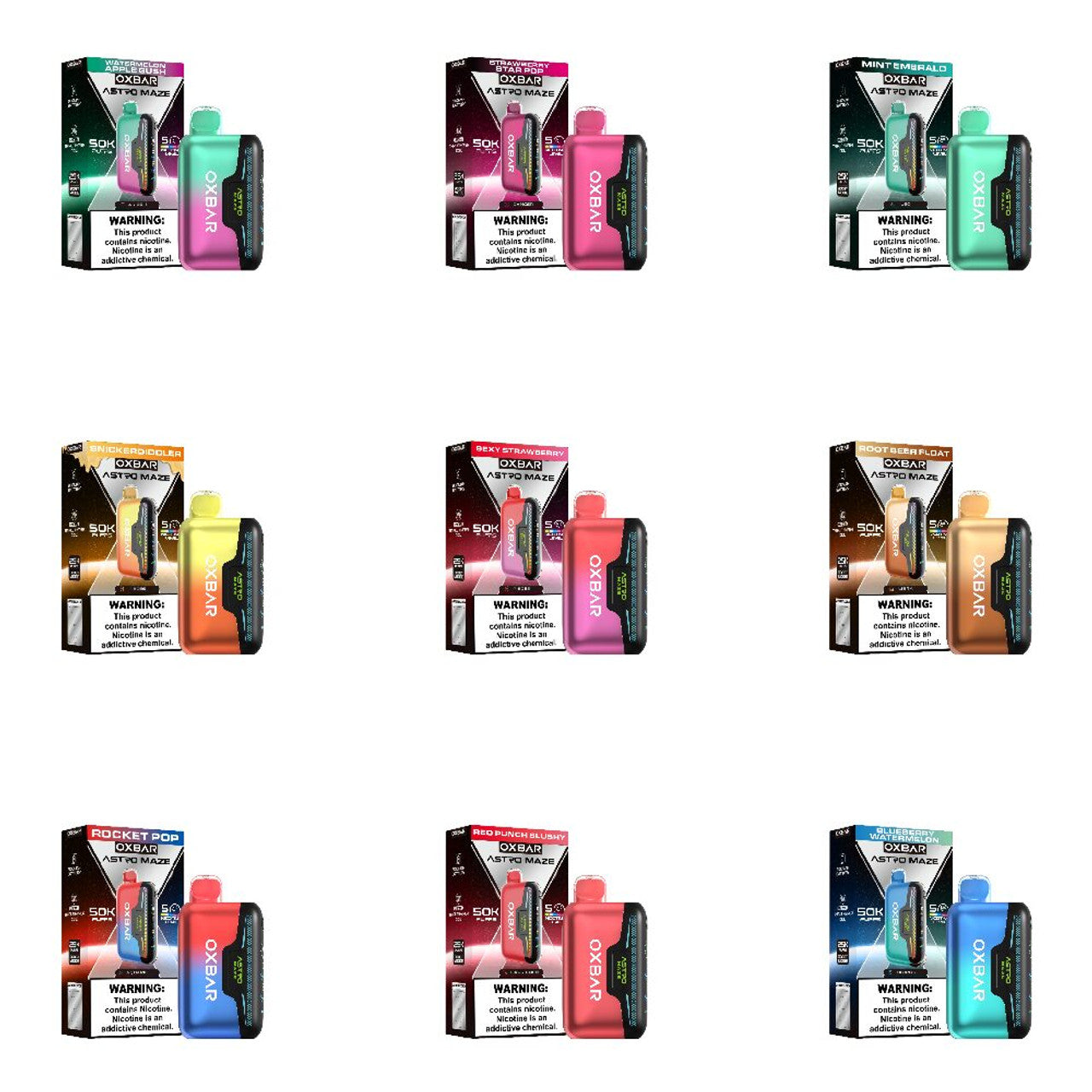 Oxbar Astro Maze 50K Disposable Group Photo