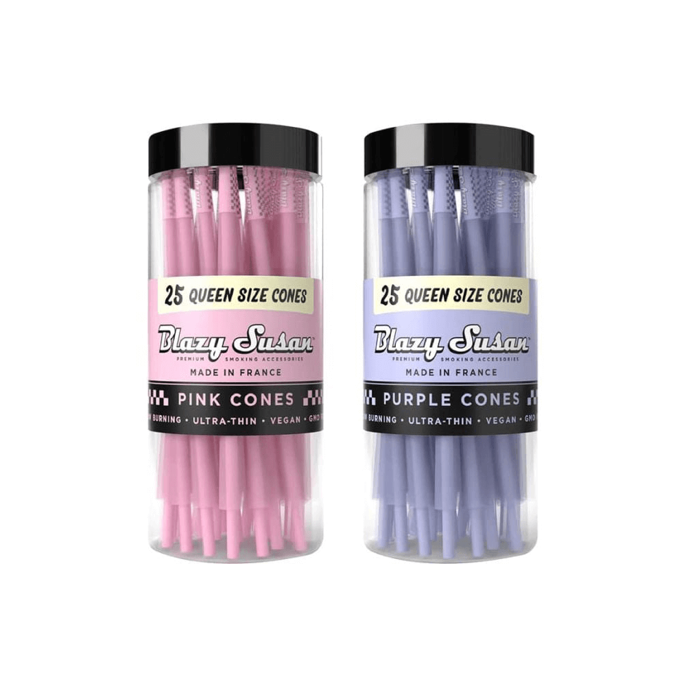 Blazy Susan Queen Size Cones – 25-Cone Jar | Group Photo