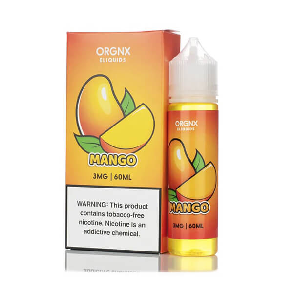 Mango ORGNX TFN 60mL 3mg Bottle with packaging