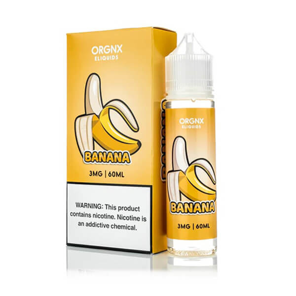 Banana ORGNX TFN 60mL Bottle with packaging
