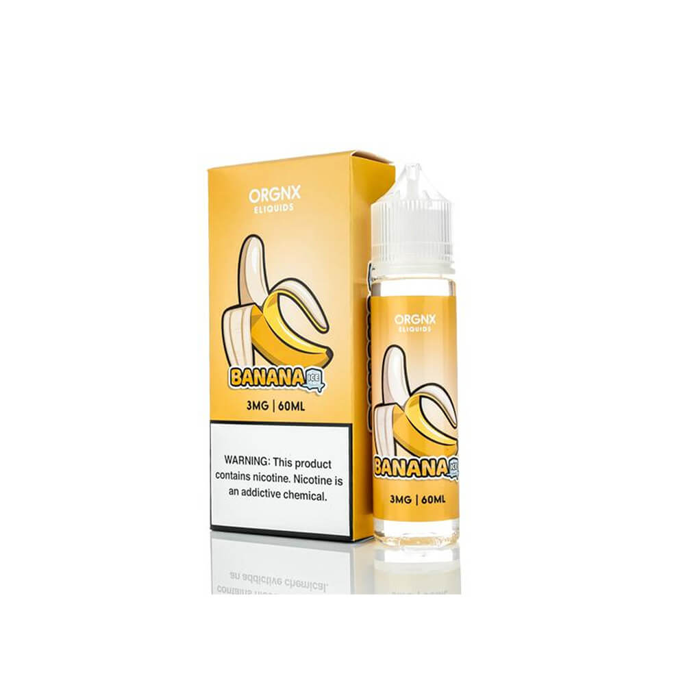 Banana Ice ORGNX TFN 60mL Bottle with packaging
