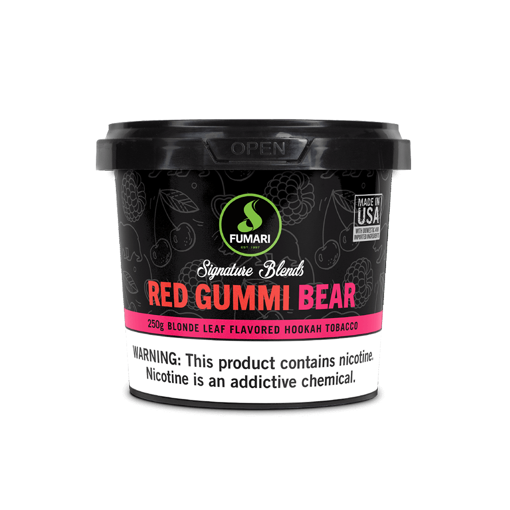 Fumari Signature Blend Hookah Tobacco – 250g Jar | Red Gummi Bear