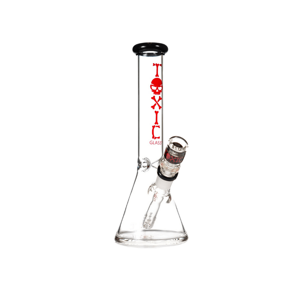 MKGlass TX75 Toxic Beaker Water Pipe 10″ Black