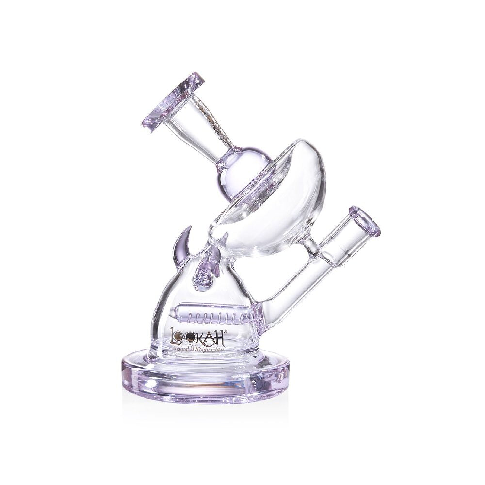 Lookah (Dab Rig) 7″ Mini Unique Recycler Water Pipe Purple