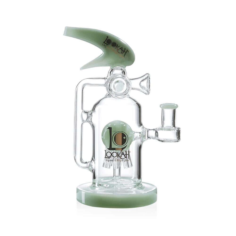 Lookah (Dab Rig) 9″ Cool Recycler Fire Extinguisher Water Pipe (WPC1004) Green