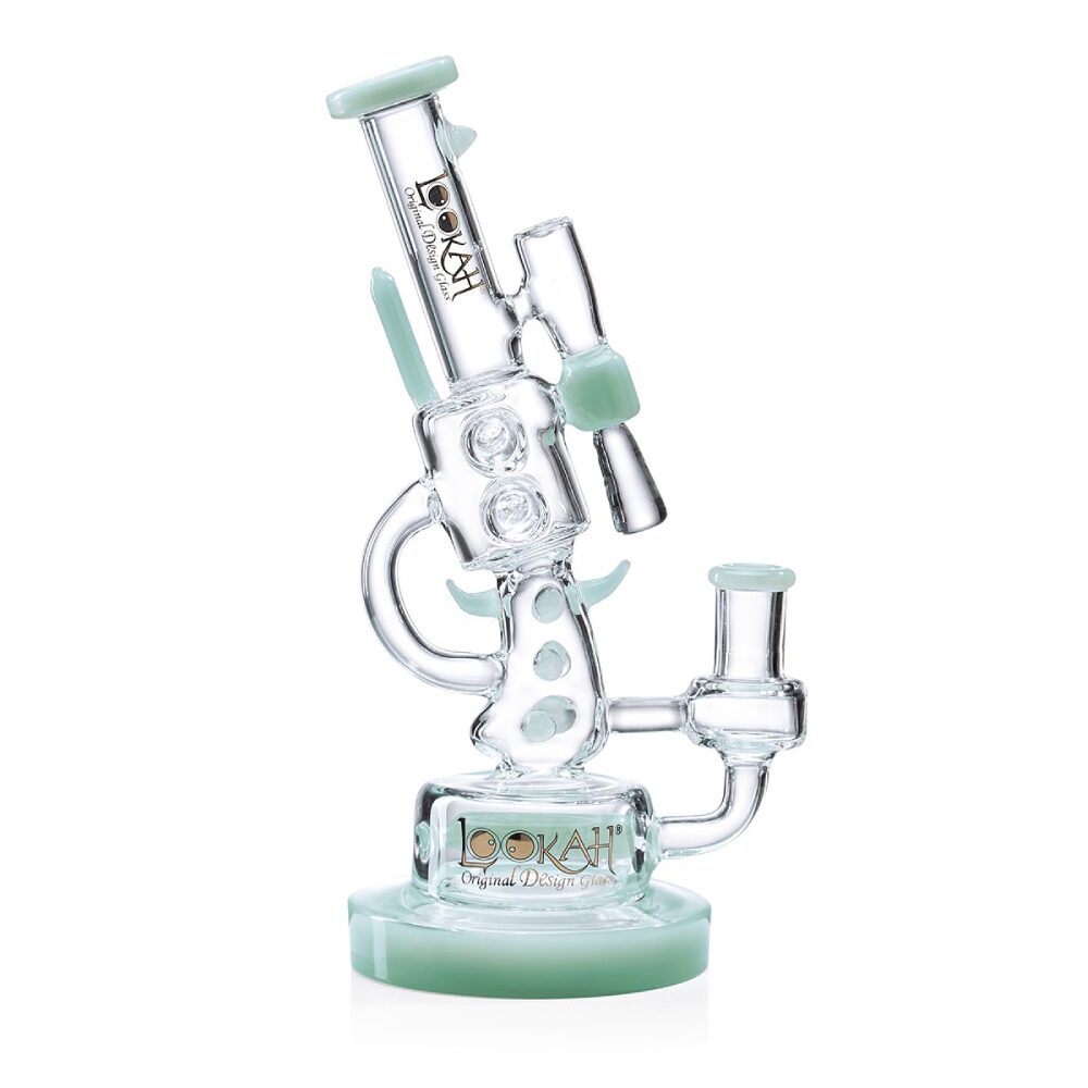 Lookah (Dab Rig) 10″ Cool Recycler Klein Handgun Water Pipe Green