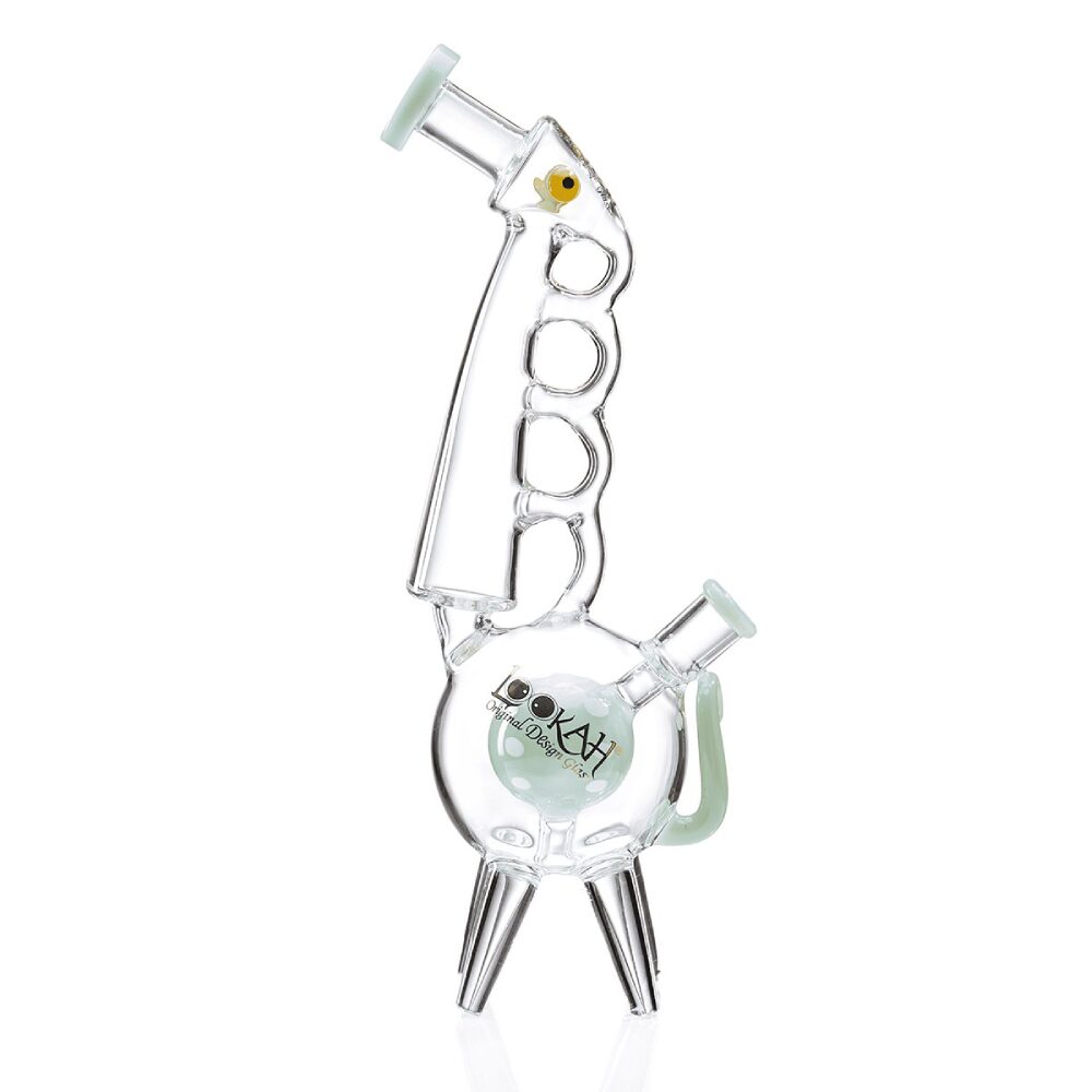 Lookah (Dab Rig) 13” Cool Recycler Giraffe Water Pipe Green