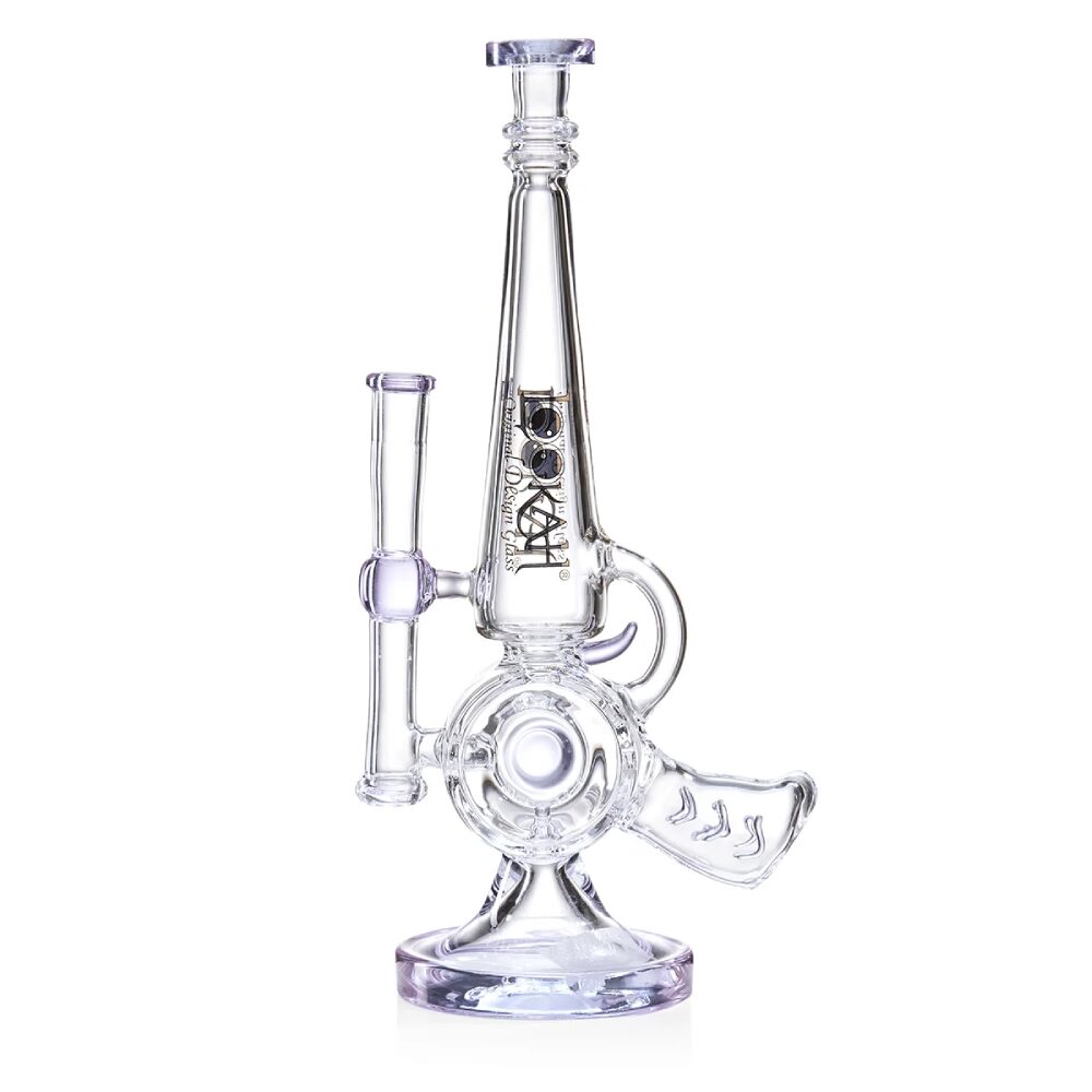Lookah (Dab Rig) 13” Cool Recycler Gun Water Pipe Purple