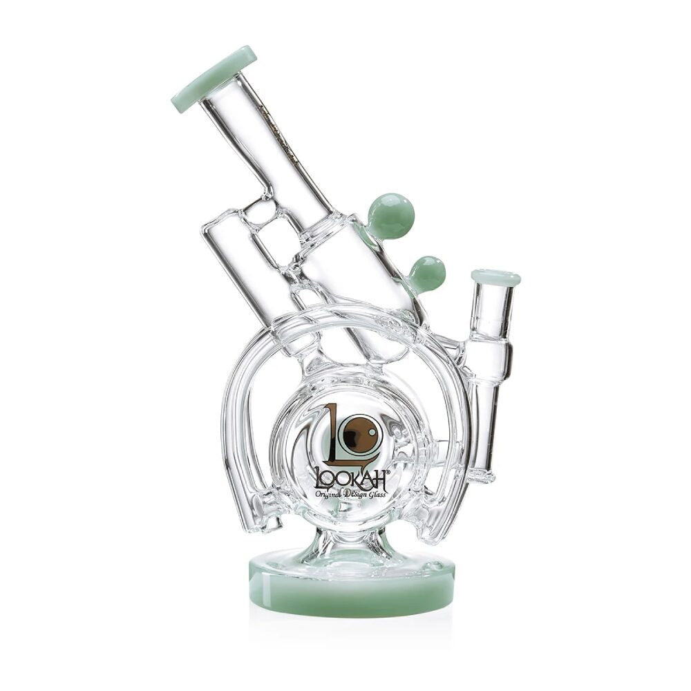 Lookah (Dab Rig) 14″ Recycler Orbital Double Chamber Water Pipe Green