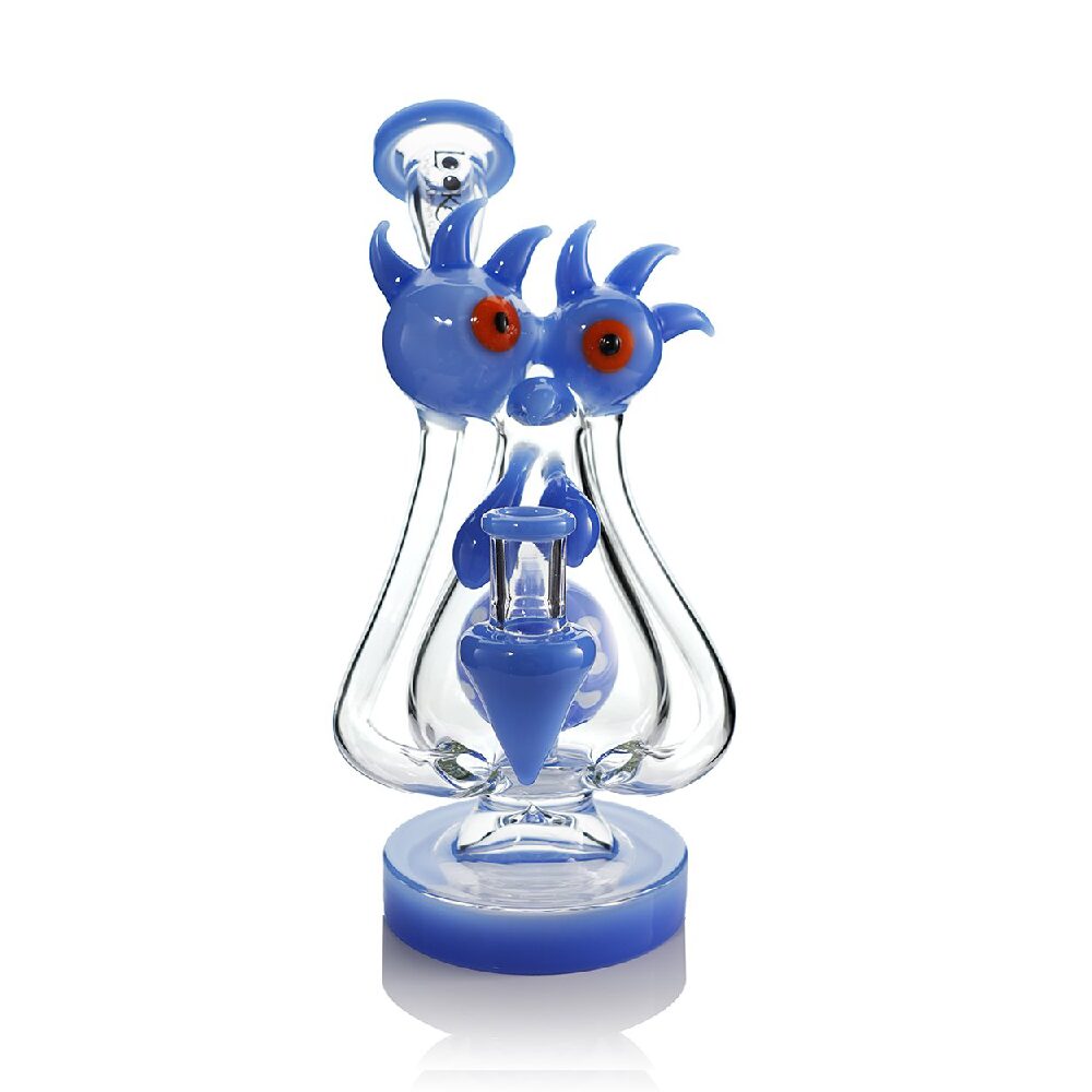 Lookah (Dab Rig) 9″ Cool Recycler Beast Water Pipe Blue