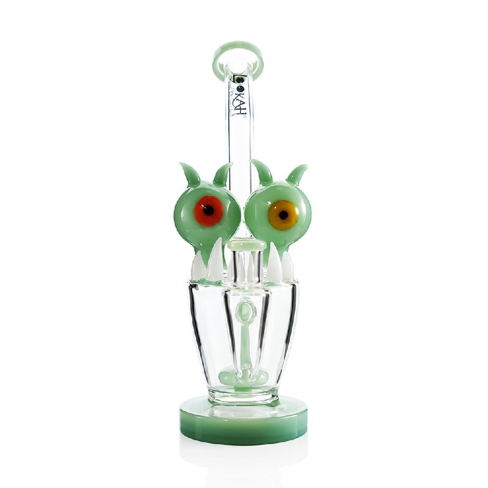 Lookah (Dab Rig) 10″ Cool Percolator Alien Eyestalk Water Pipe Green