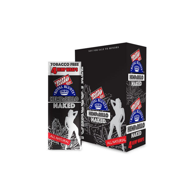 Royal Blunts Hemparillo All Natural (4 Wraps) Naked with packaging