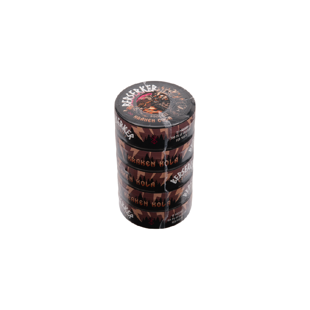 Berserker (Caffeine Pouch)(15pc Can)(5pc Display) Kraken Cola