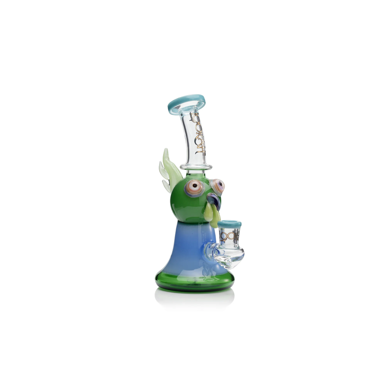 Lookah 10” Cute Cartoon Owl Dab Rig (WPC1219OR) Water Blue