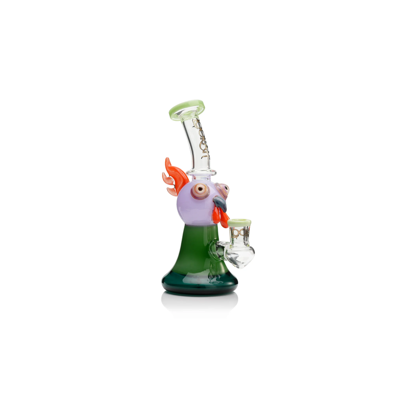 Lookah 10” Cute Cartoon Owl Dab Rig (WPC1219OR) Green
