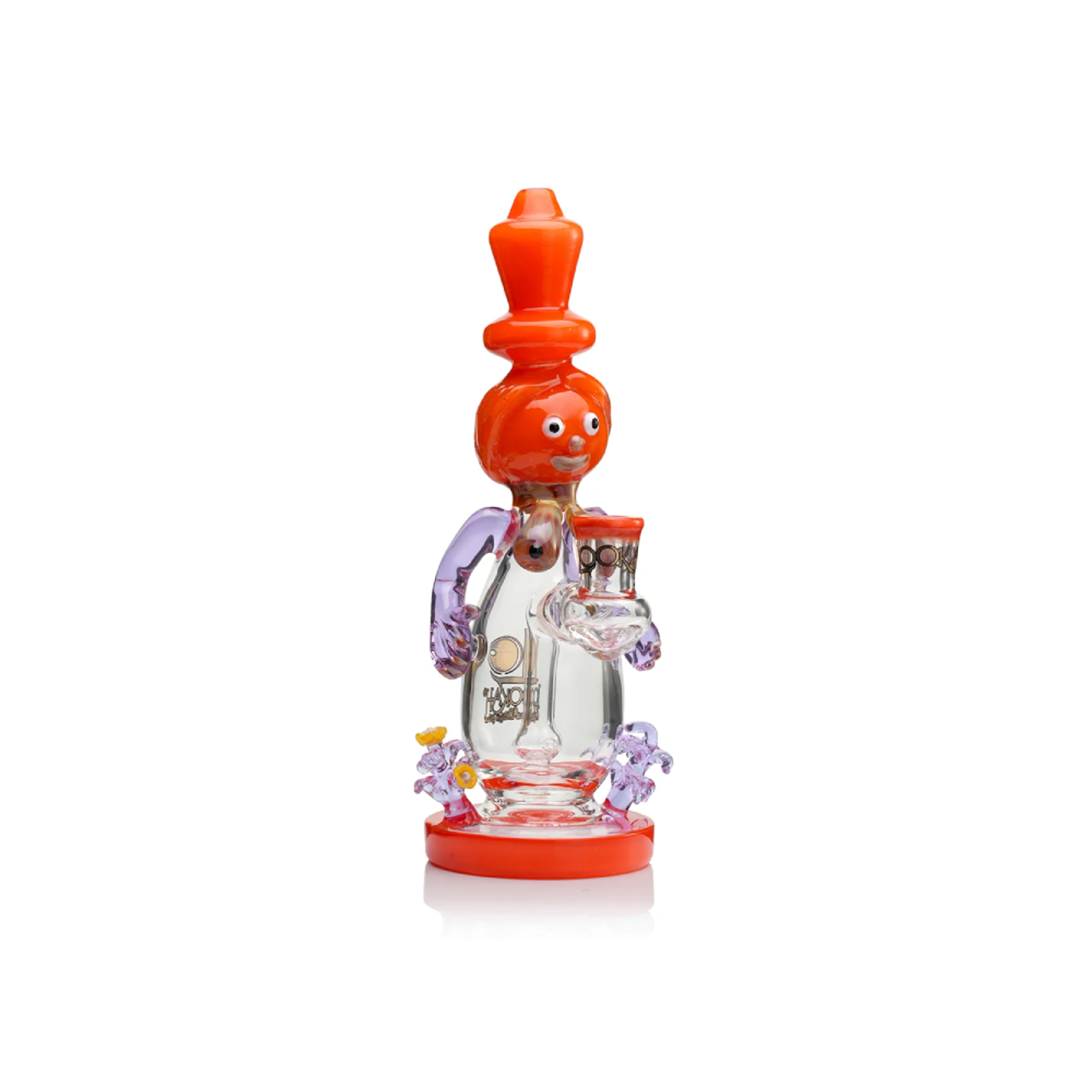 Lookah 9.5” Cute Garden Snowman Dab Rig (WPC1221WB) Orange