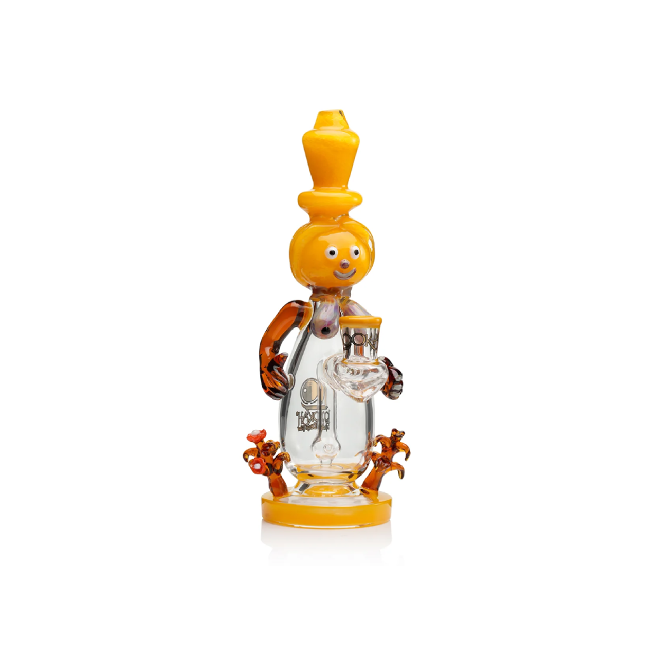 Lookah 9.5” Cute Garden Snowman Dab Rig (WPC1221WB) Yellow