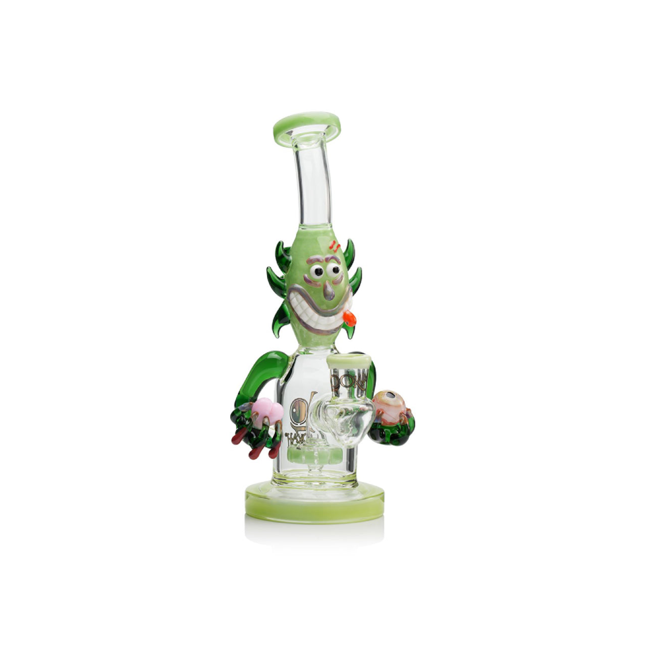 Lookah 9” Cool Percolator Alien Bong (WPC1223YL) Green