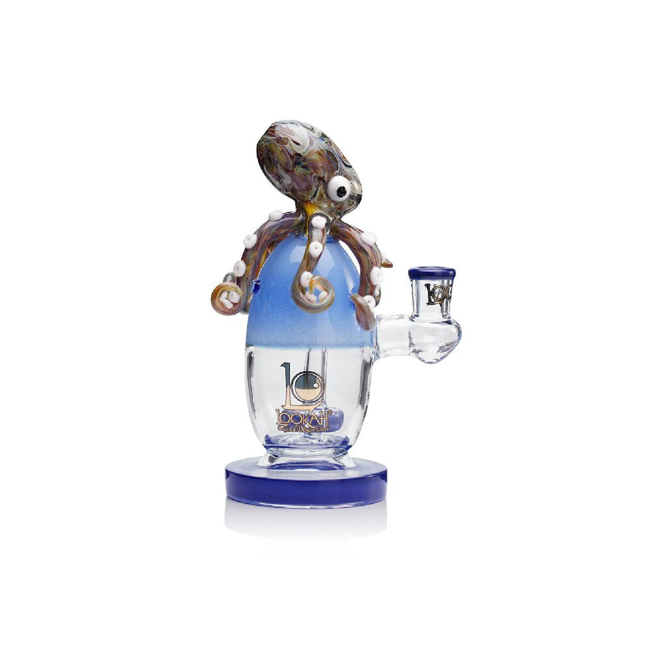 Lookah 7.5” Cute Unique Percolator Octopus Glass Bong (WPC1224YL) Water Blue