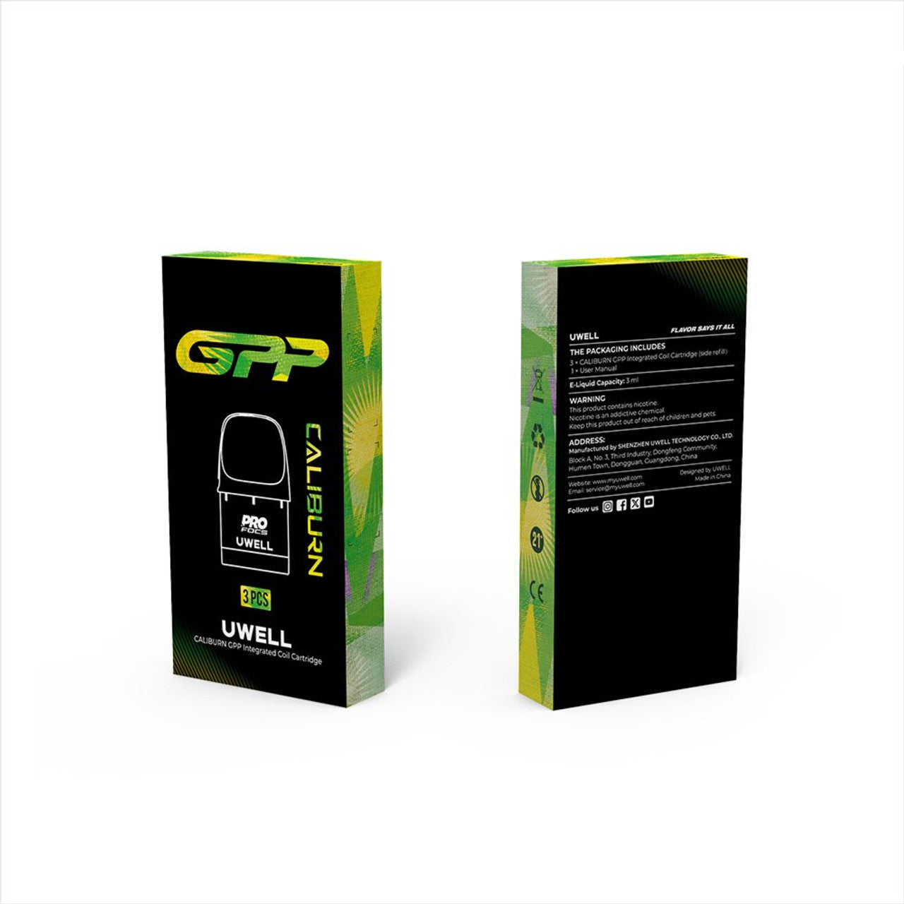 Uwell Caliburn GPP Replacement Pod packaging