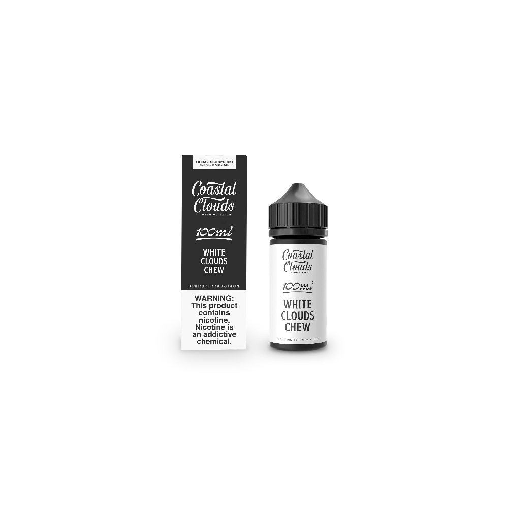 White Clouds Chew Coastal Clouds 100mL Bottle with packaging