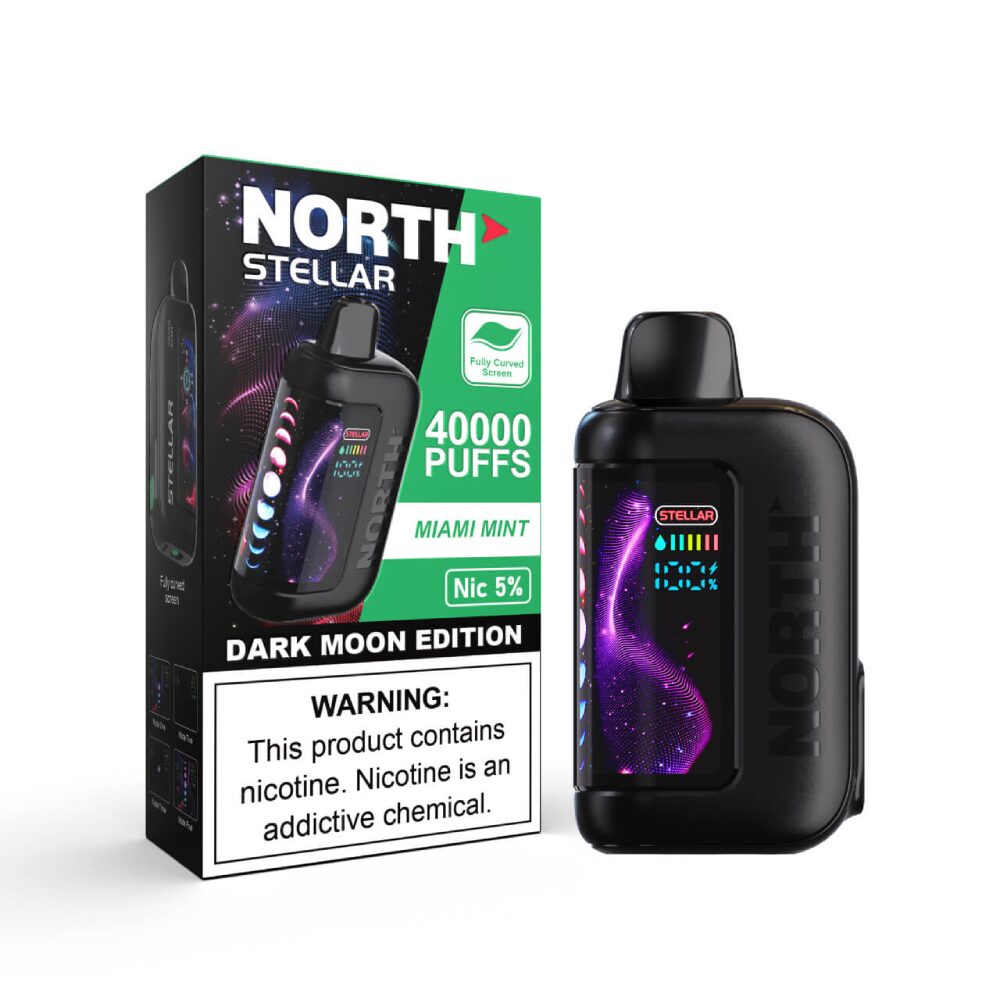 North Stellar 40K Dark Moon Edt. Disposable Miami Mint with packaging