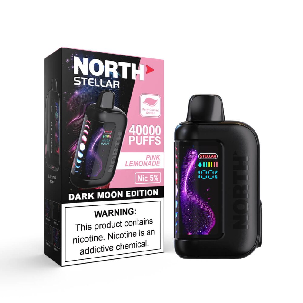 North Stellar 40K Dark Moon Edt. Disposable Pink Lemonade with packaging