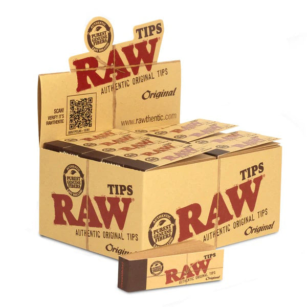 Raw* Rolling Tips Original (50-Pack) with packaging