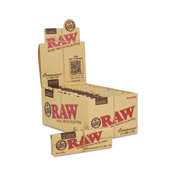 Raw* Wraps Rolling Papers Classic Connoisseur with packaging