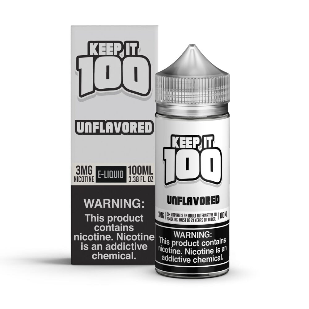 Unflavored Keep It 100 TFN 100mL with packaging
