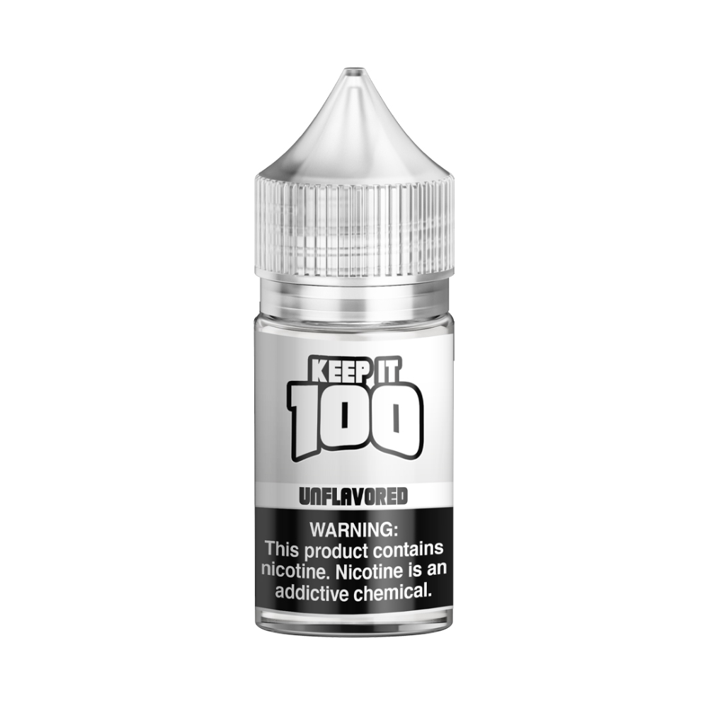 Unflavored Keep It 100 TFN Salts 30mL bottle