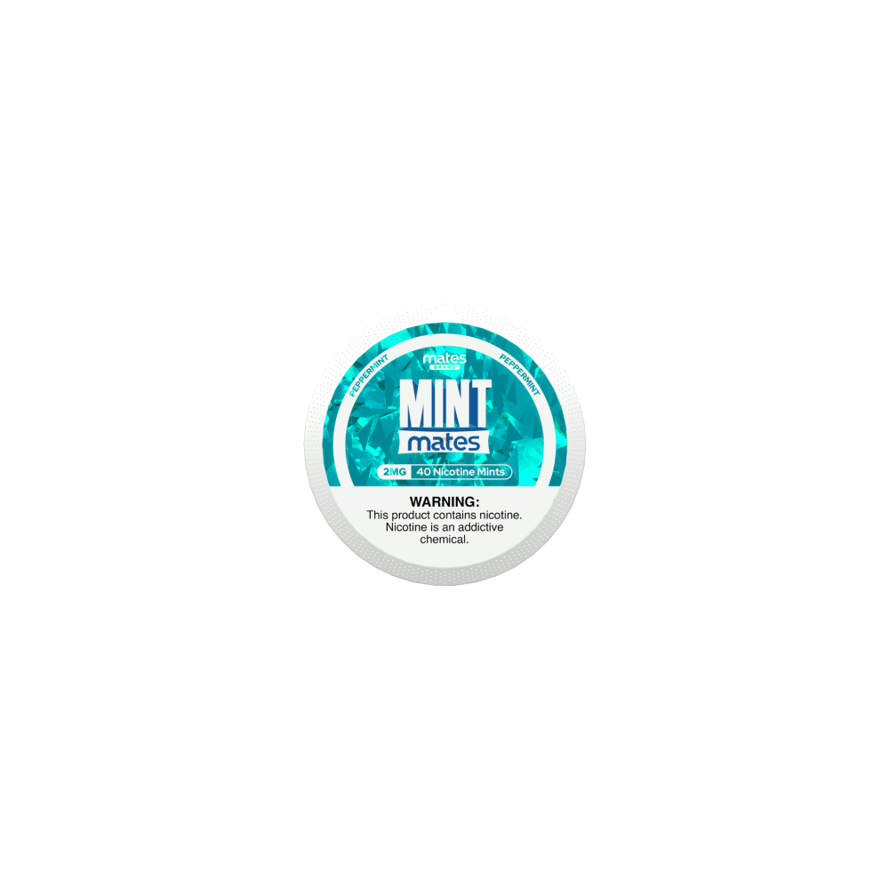 MintMates (DSPLY 5pc)(Nic Mints)(40ct Can)(SAS) Peppermint