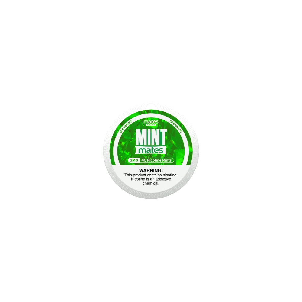 MintMates (DSPLY 5pc)(Nic Mints)(40ct Can)(SAS) Spearmint