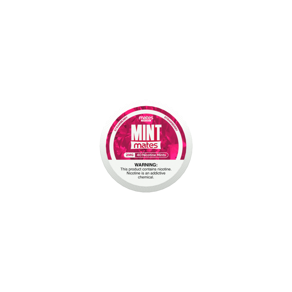 MintMates (DSPLY 5pc)(Nic Mints)(40ct Can)(SAS) Strawberry
