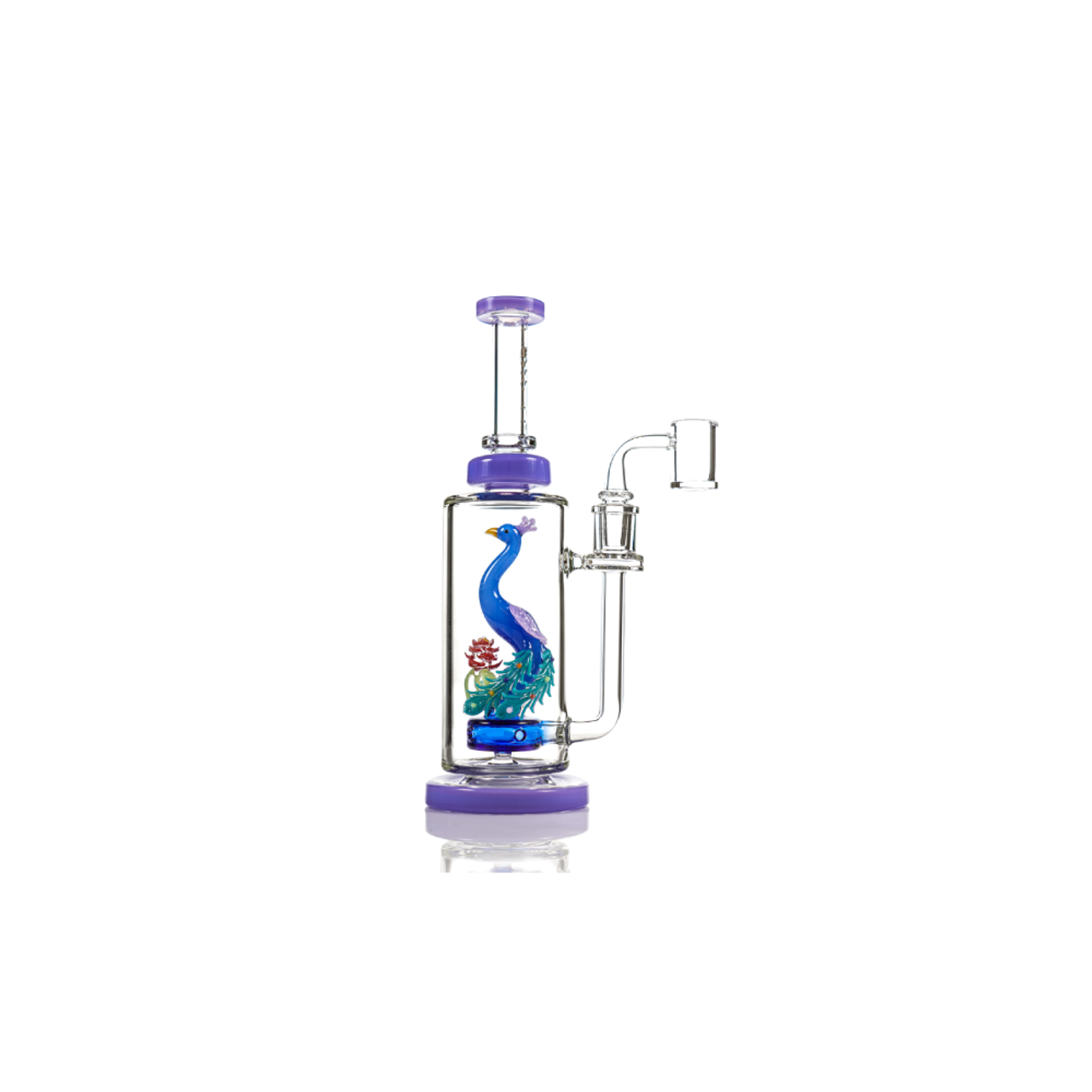 MKGlass (Water Pipe) TX100 Toxic Blossom Peacock Rig