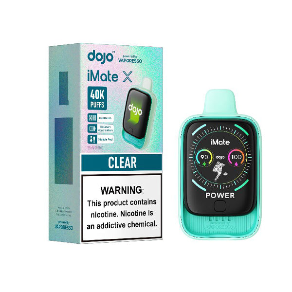 Vaporesso iMate X 40K Disposable clear with packaging